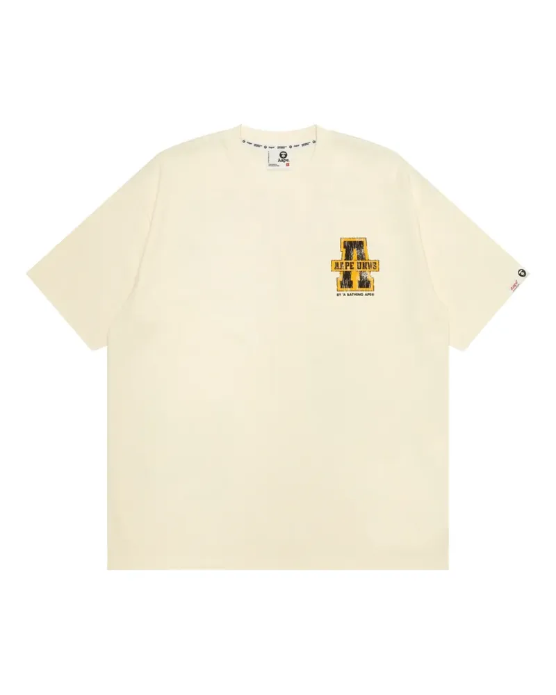 BAPE T-Shirt mit Logo-Print - Nude Nude
