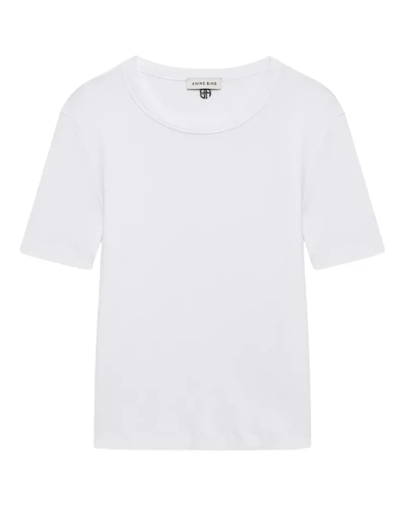 Anine Bing Sixtine tee short sleeve - Weiß Weiß
