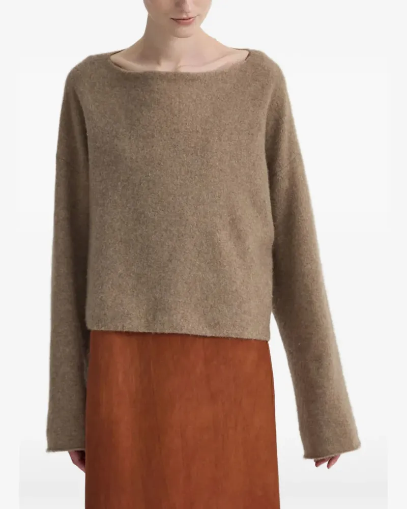 Taiga Takahashi Klassischer Kaschmirpullover - Braun Braun