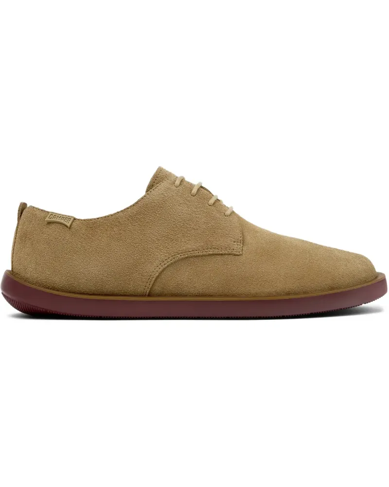 Camper Wagon Derby-Schuhe aus Wildleder - Nude Nude