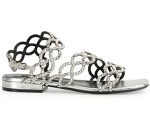 sr Mermaid Sandalen mit Kristallen - Silber