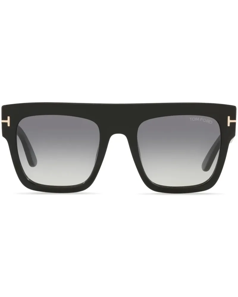 Tom Ford Sonnenbrille mit eckigem Gestell - Schwarz Schwarz