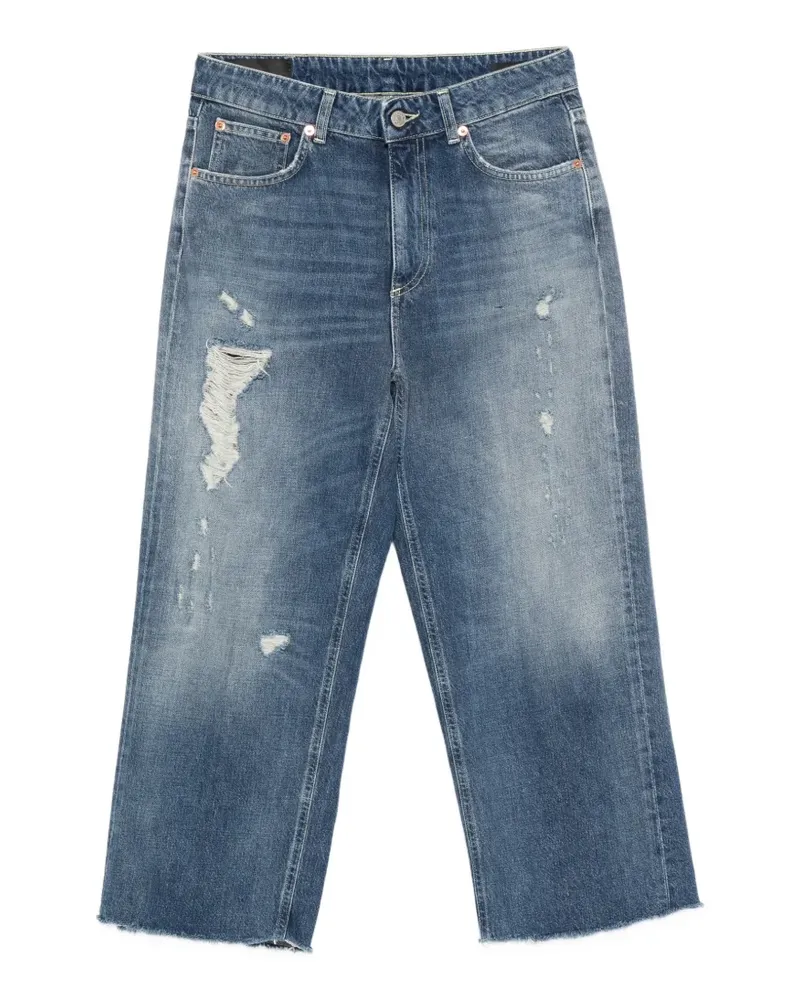 Dondup ripped frayed denim jeans - Blau Blau