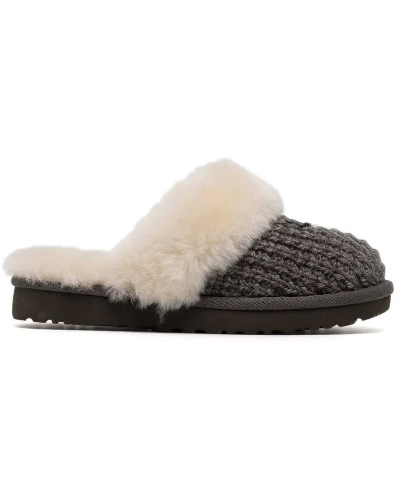 UGG Gestrickte Slipper - Grau Grau