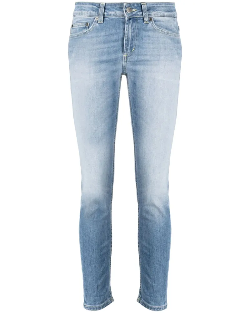 Dondup Skinny-Jeans mit Logo-Patch - Blau Blau