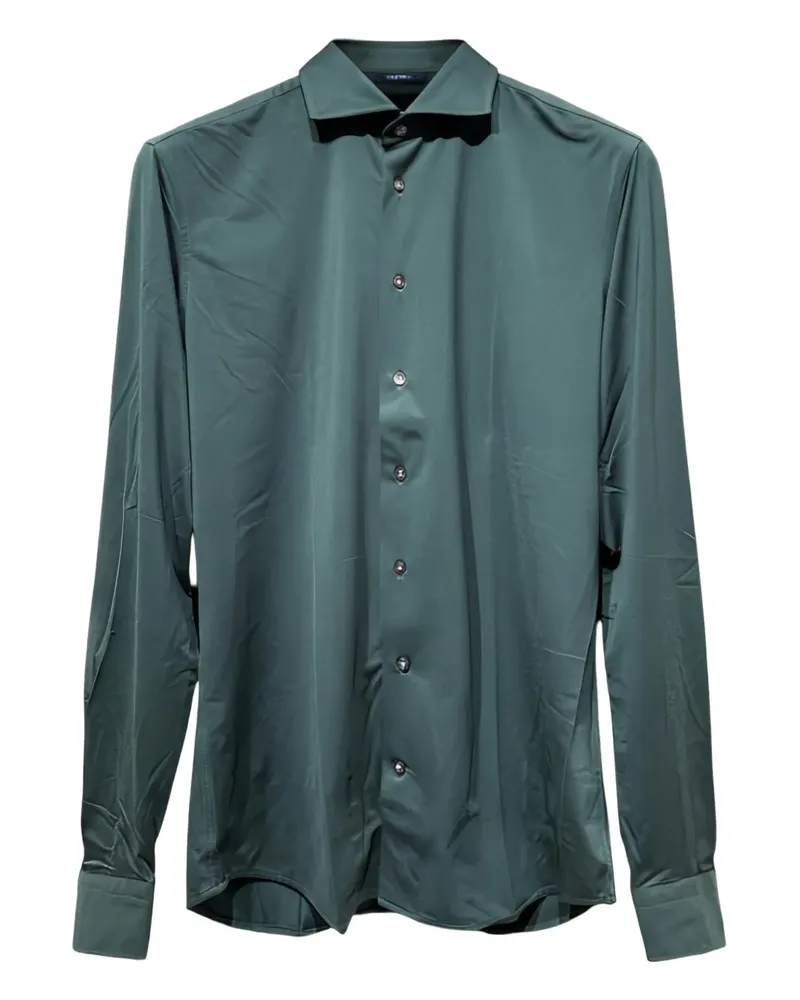Traiano Milano Klassisches Hemd - Grün Grün