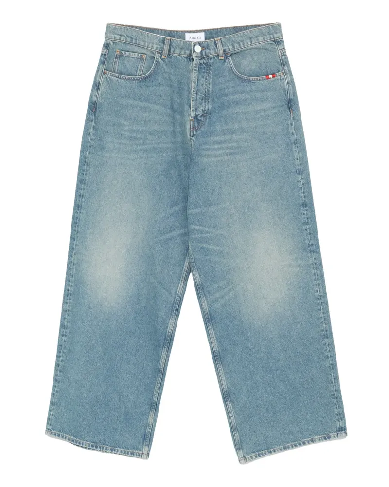 Amish Huge cropped jeans - Blau Blau