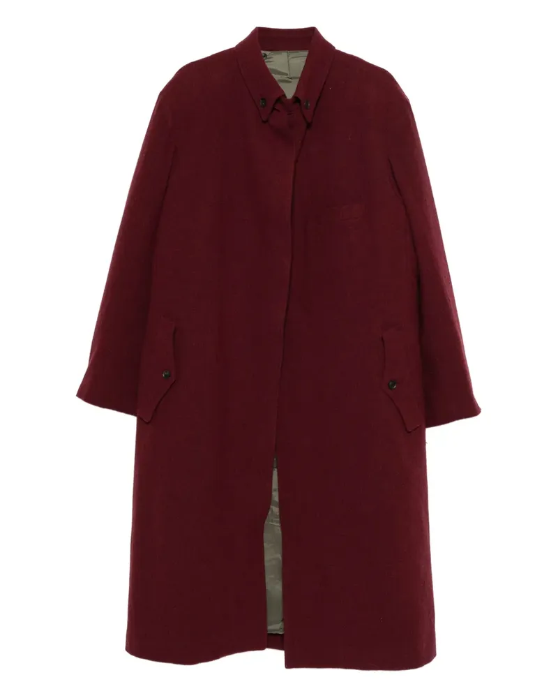 Yohji Yamamoto Einreihiger Mantel - Rot Rot