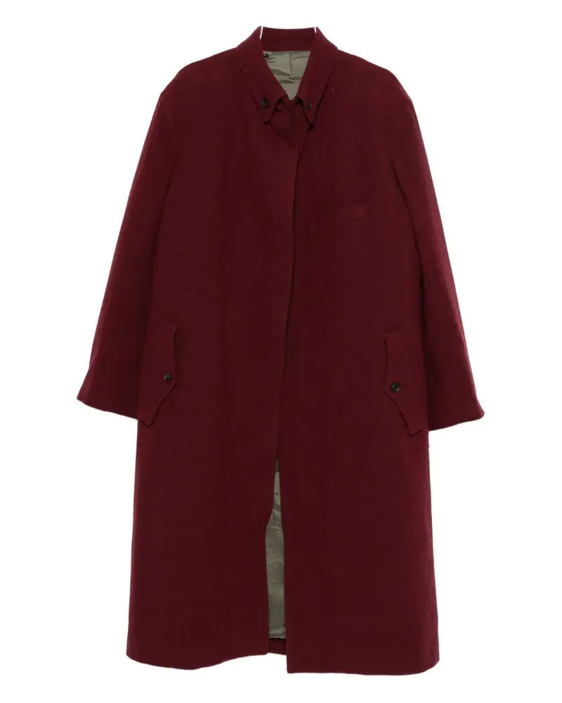 Yohji Yamamoto single-breasted coat - Rot Rot