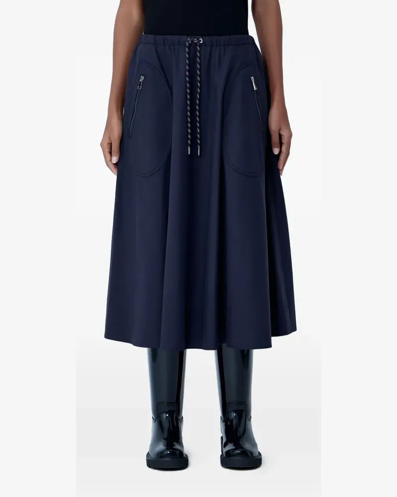 Moncler drawstring A-line skirt - Blau Blau
