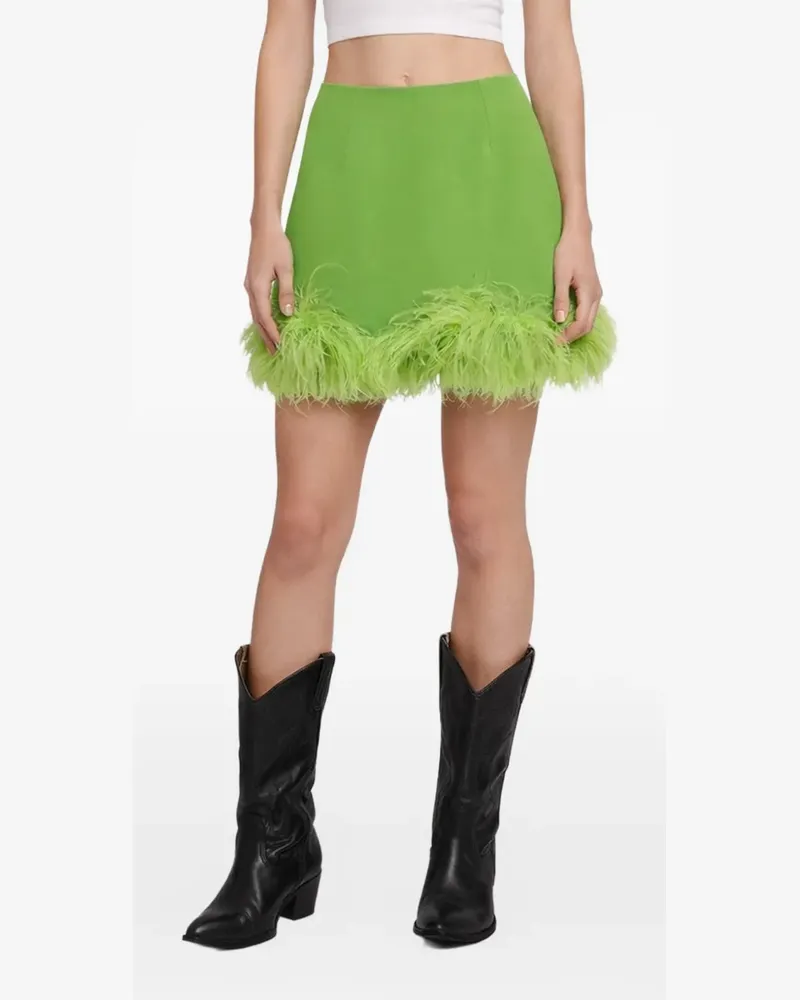 Vivetta Midirock mit Federn - Grün Grün
