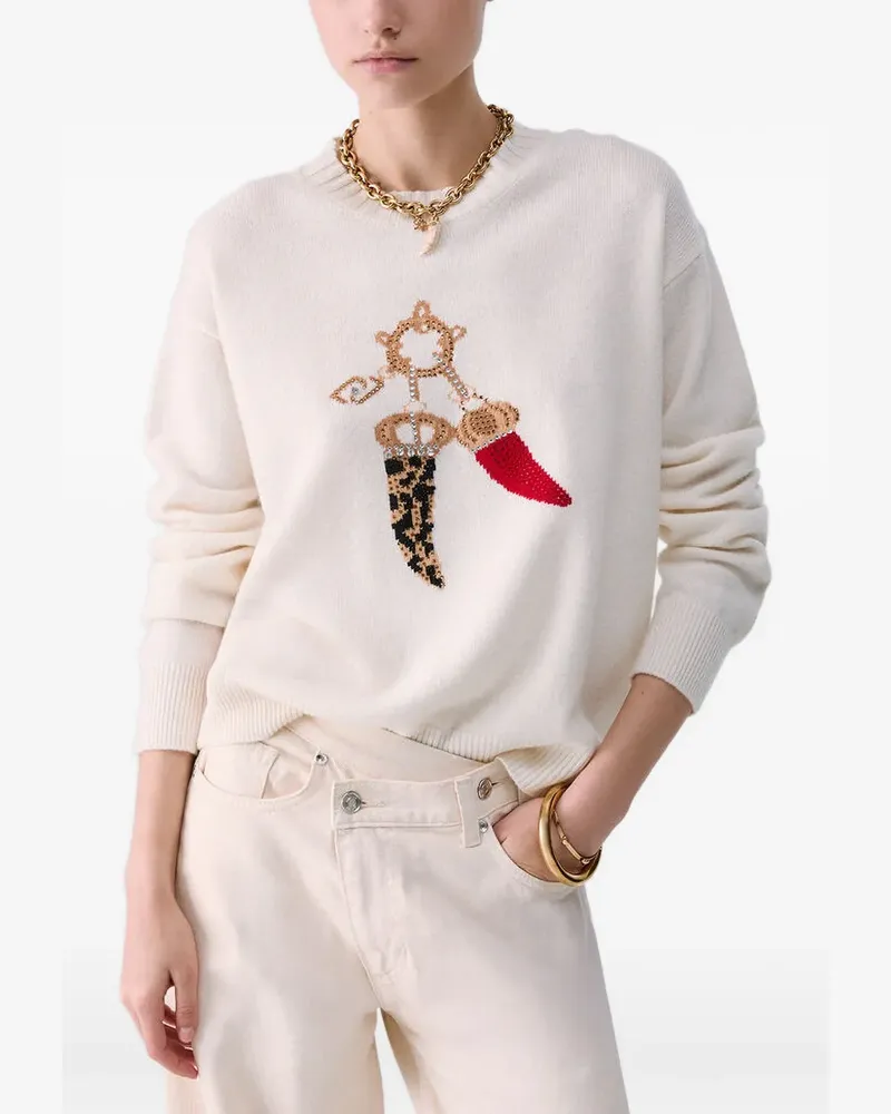 Liu Jo Pullover mit grafischem Print - Nude Nude