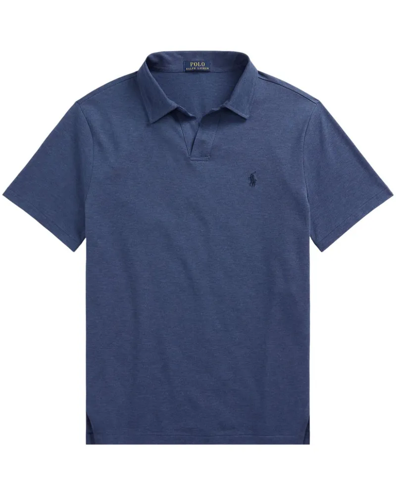 Ralph Lauren Poloshirt mit Polo Pony-Stickerei - Blau Blau