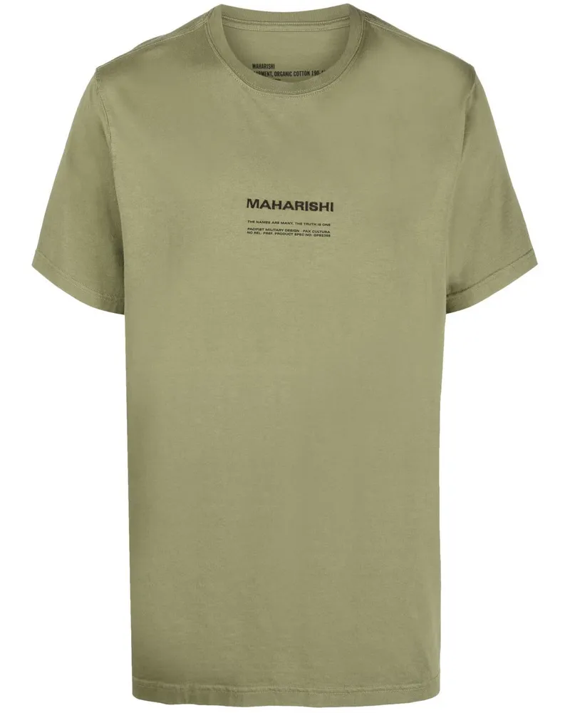 maharishi T-Shirt aus Bio-Baumwolle Grün