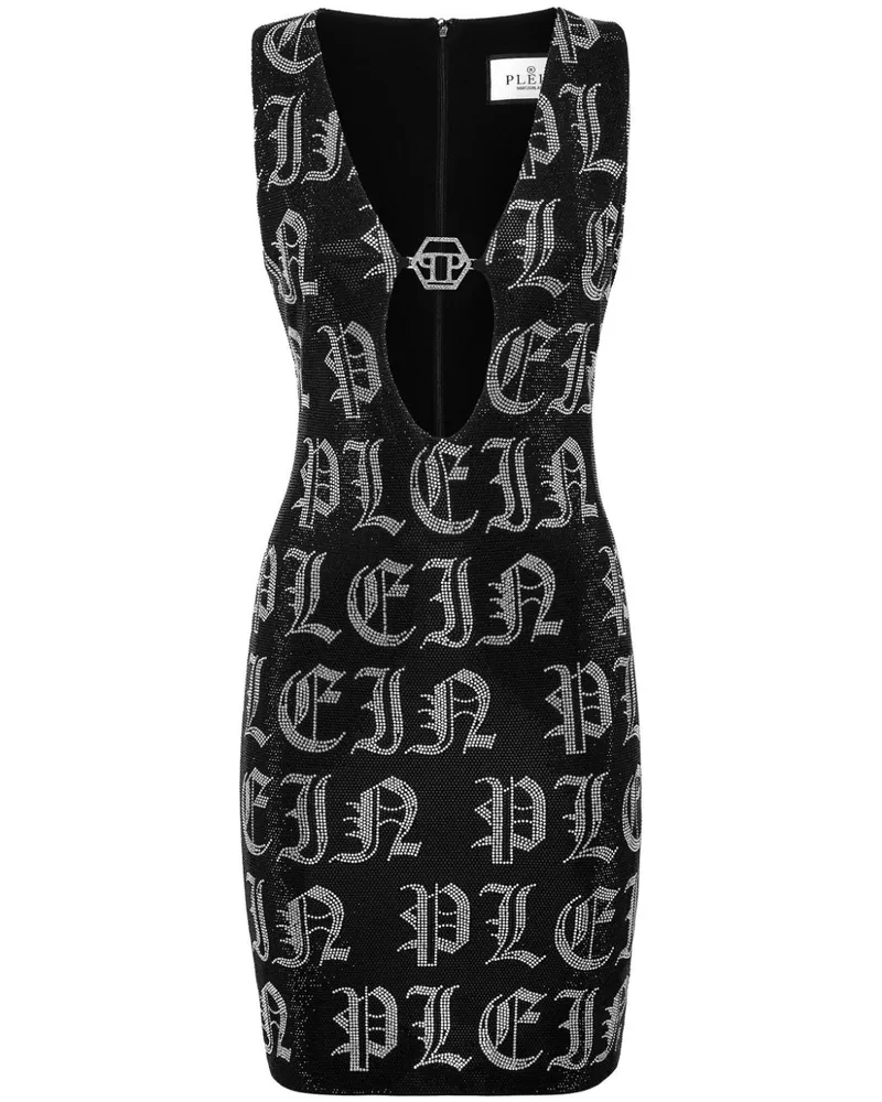 Philipp Plein Gothic Plein Minikleid - Schwarz Schwarz