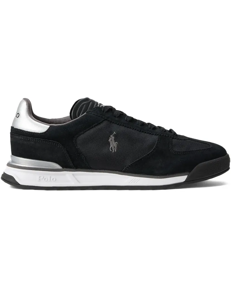 Ralph Lauren Sneakers mit Wildledereinsätzen - Schwarz Schwarz