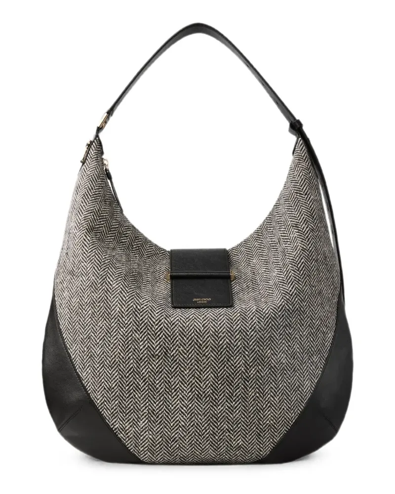 Jimmy Choo Mittelgroße Bar Schultertasche - Nude Nude