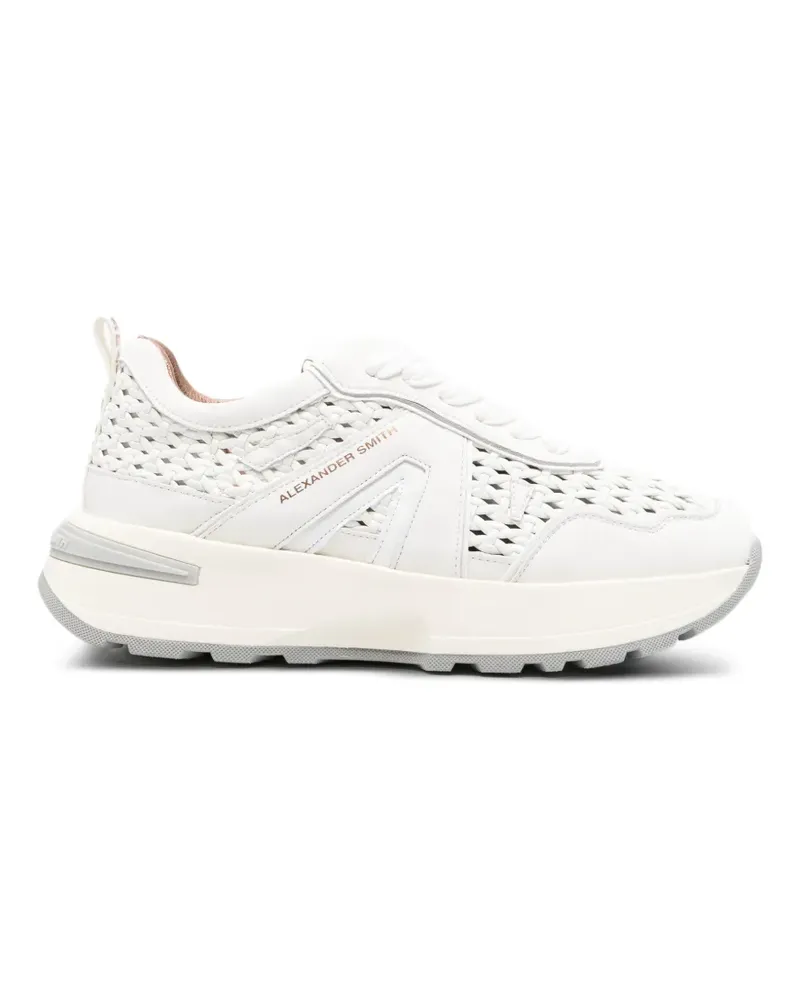 Alexander Smith Liverpool perforated leather sneakers - Weiß Weiß
