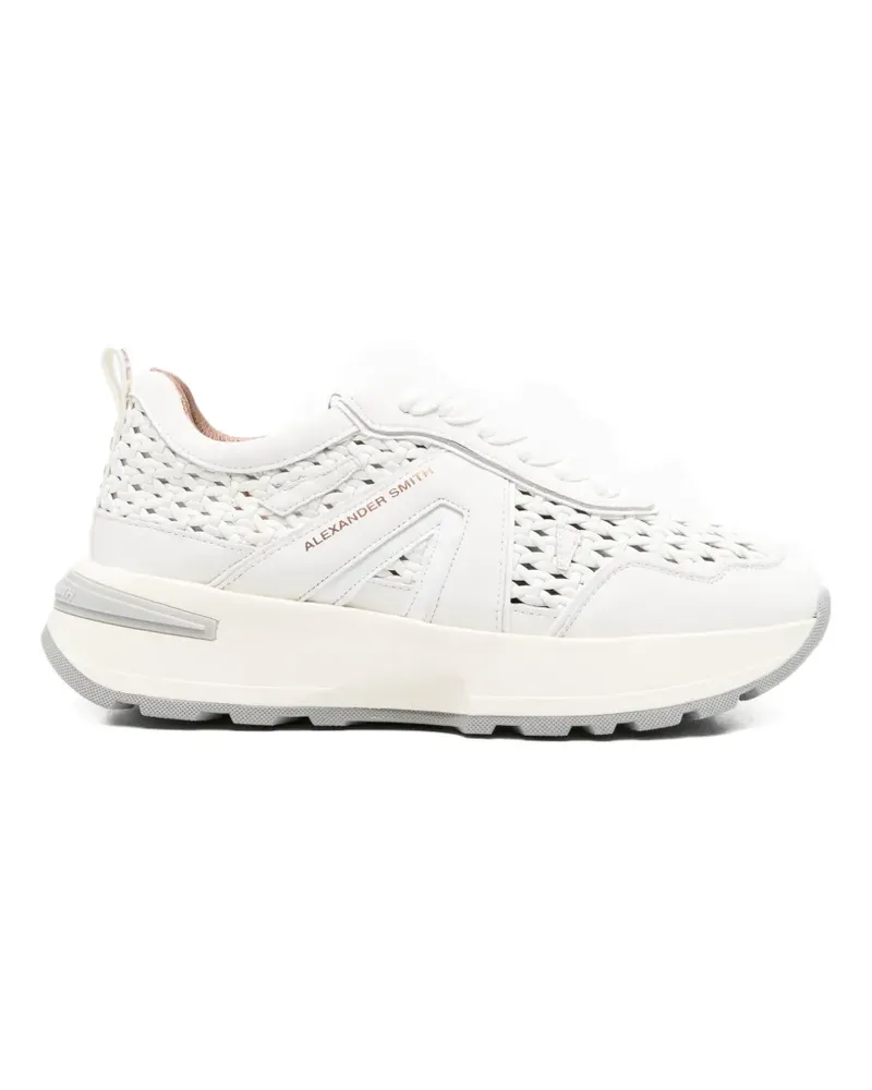 Alexander Smith Liverpool perforated leather sneakers - Weiß Weiß