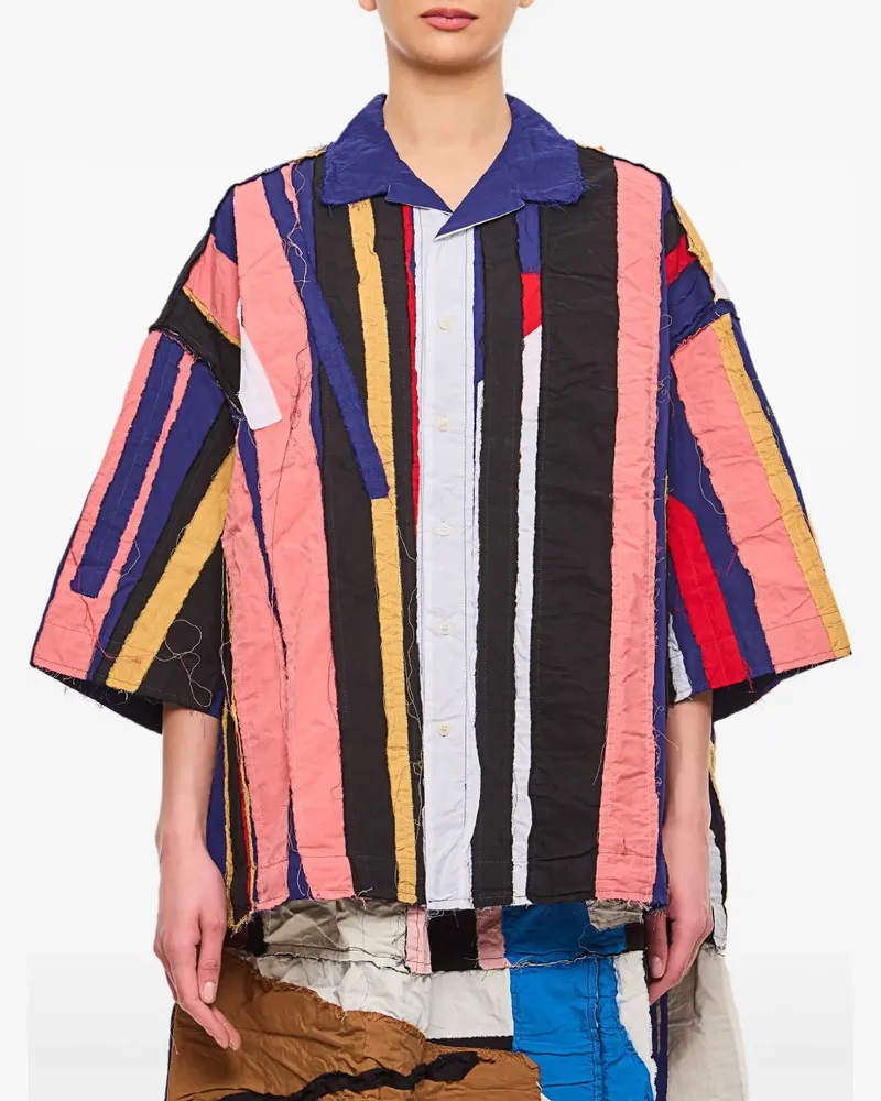 Casey Casey Hemd mit Patch - Rosa Rosa
