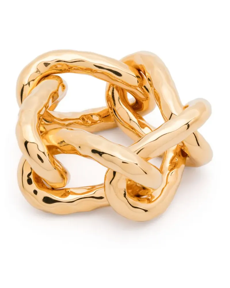Jil Sander Ring im Kettendesign - Gold Gold