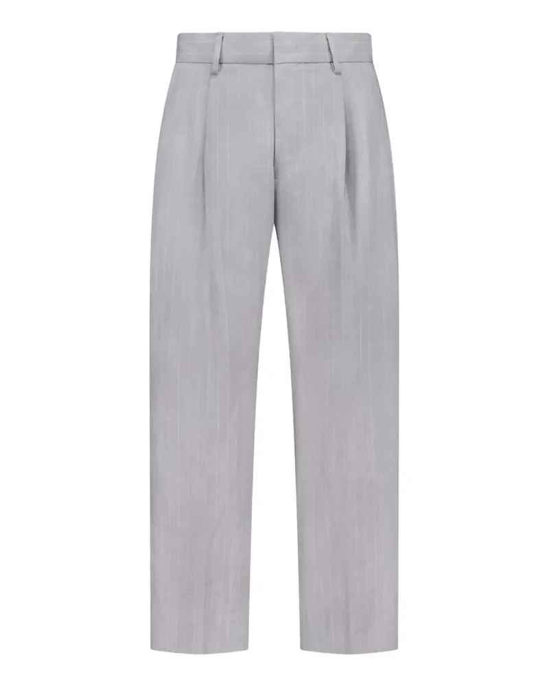 NN 07 Kay pinstripe-pattern trousers - Grau Grau