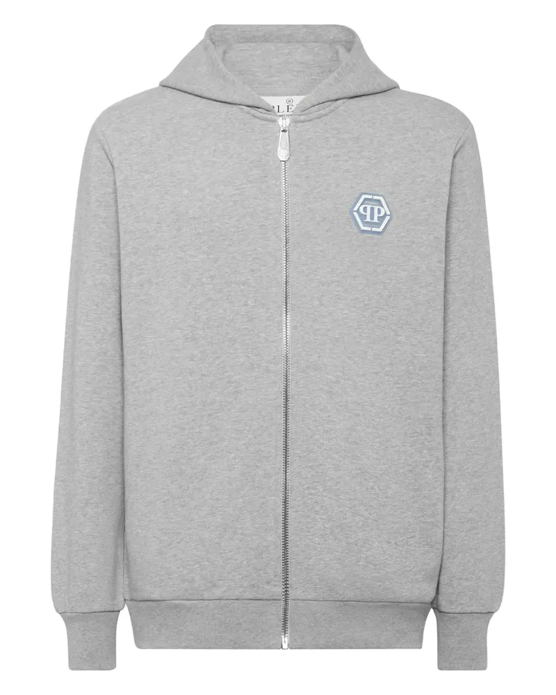 Philipp Plein Kapuzenjacke mit Reißverschluss - Grau Grau