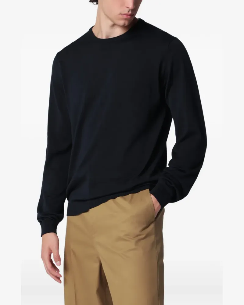 Roberto Collina Pullover mit rundem Ausschnitt - Blau Blau