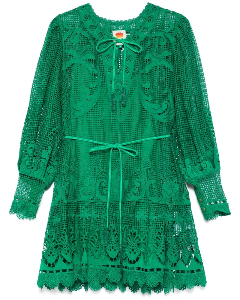 FARM Rio Tropical Flight Minikleid - Grün Grün