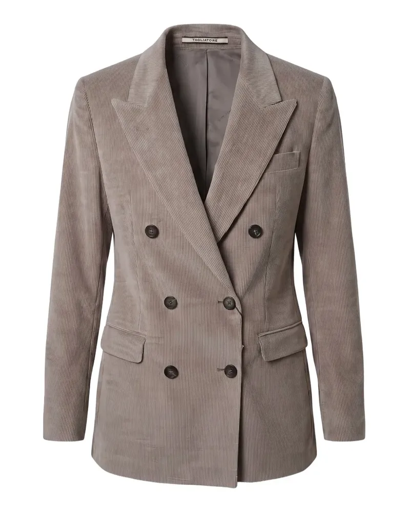 Tagliatore double-breasted corduroy blazer - Braun Braun