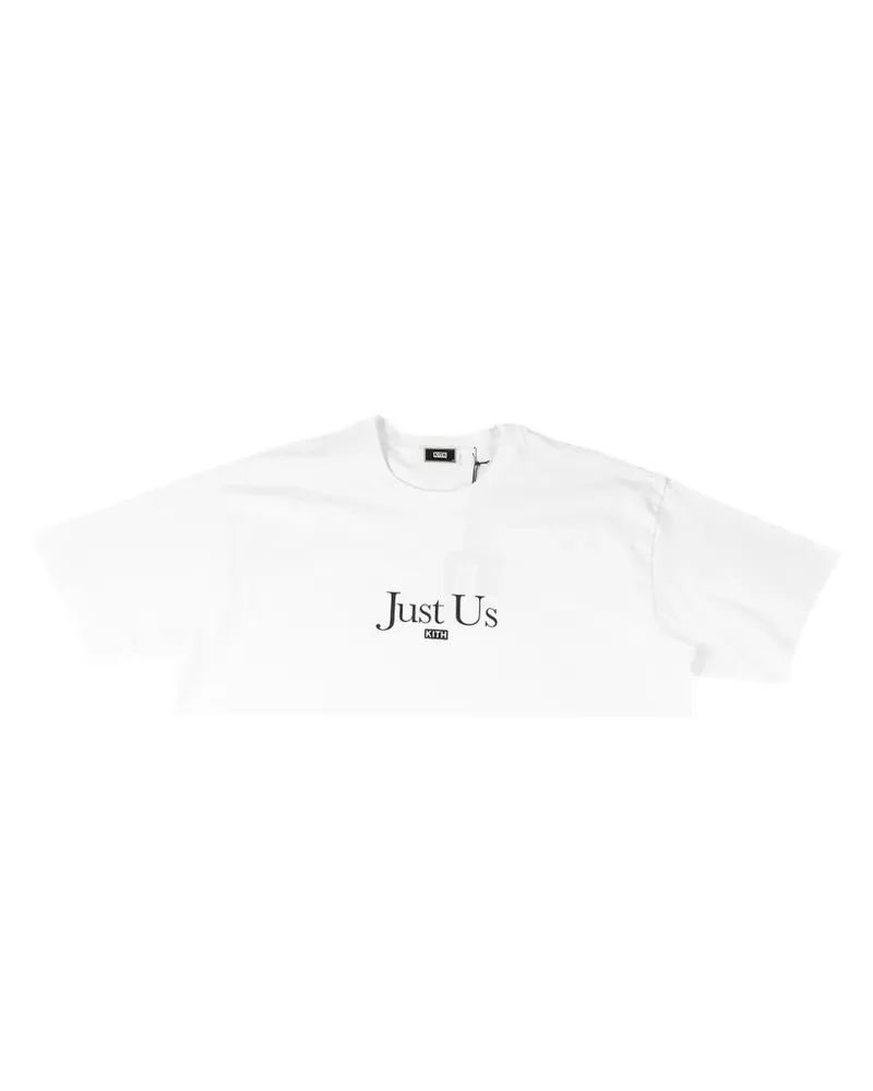 KITH Just Us slogan-print T-shirt - Weiß Weiß