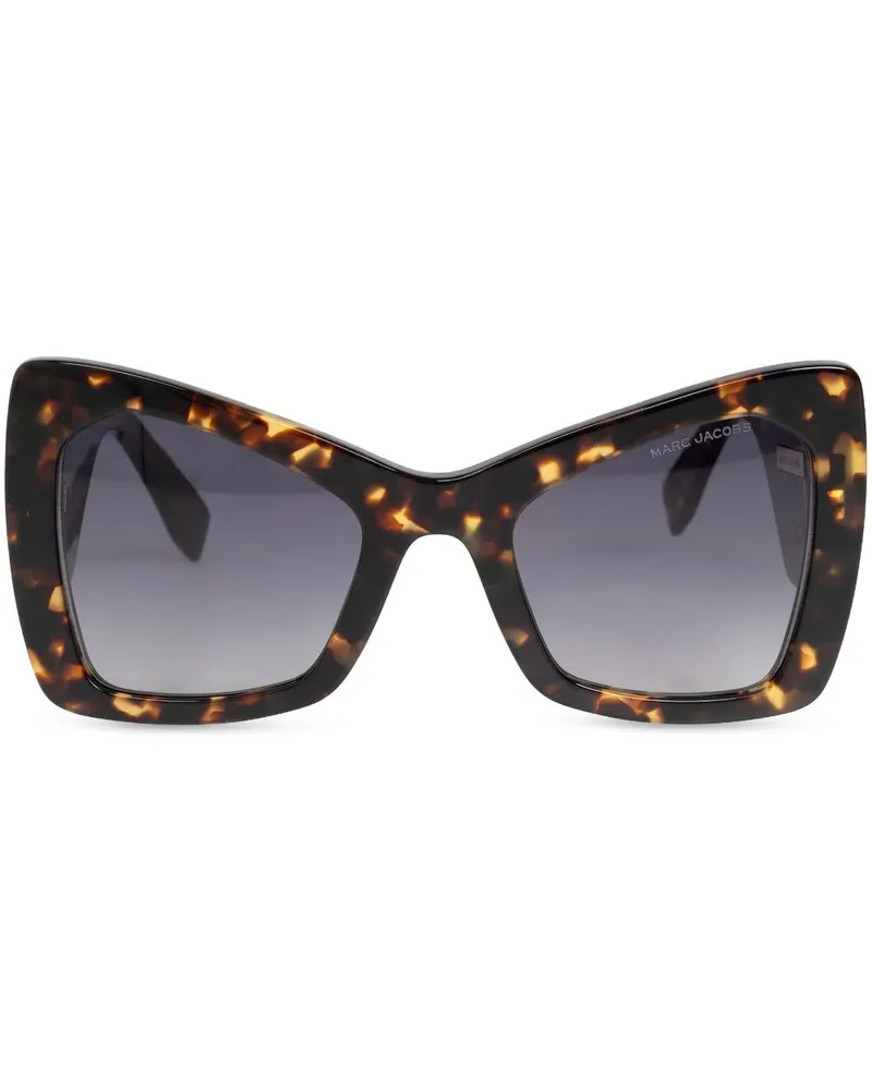 Marc Jacobs Sonnenbrille mit Oversized-Gestell - Braun Braun