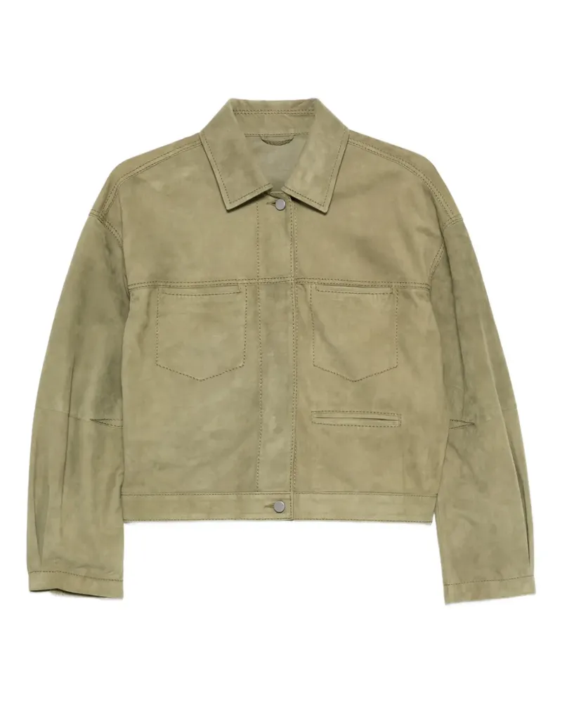 DESA pocket suede jacket - Grün Grün