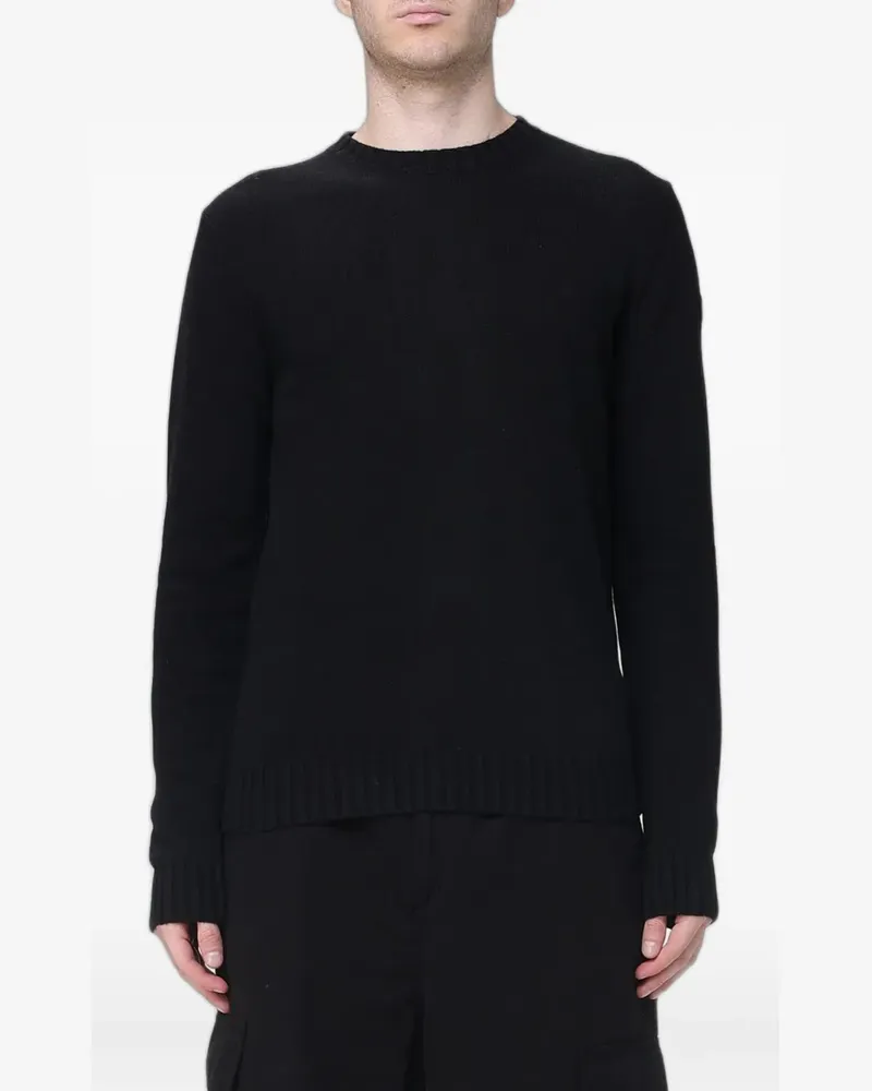 Colmar logo-patch crew-neck sweater - Schwarz Schwarz