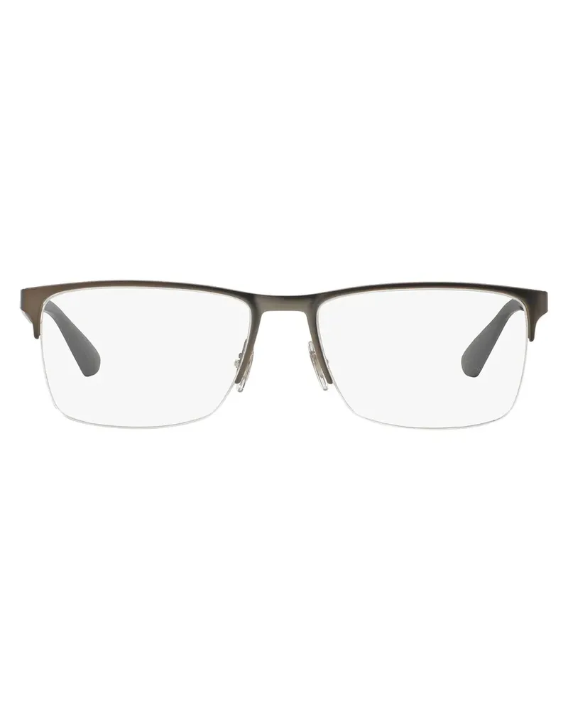 Ray Ban Brille mit eckigem Gestell - Metallic Metallic