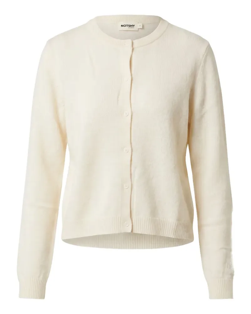 Not Shy Naline button-up cashmere cardigan - Weiß Weiß