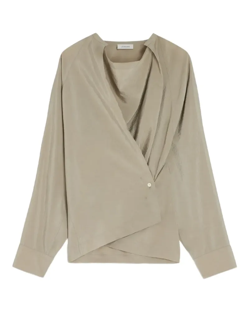 Christophe Lemaire Drapierte Bluse mit Knoten - Nude Nude