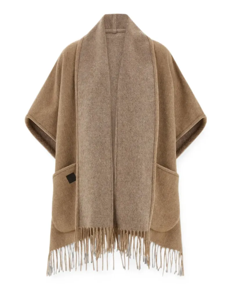 Ferragamo Cape aus Kaschmir - Braun Braun