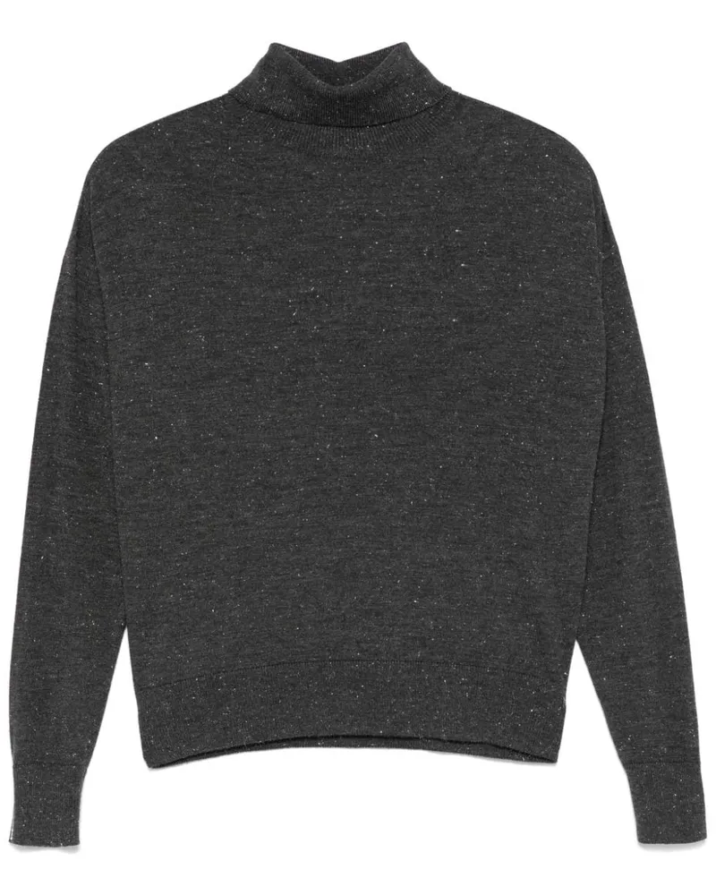 Peserico Pullover mit Lurex-Detail - Grau Grau
