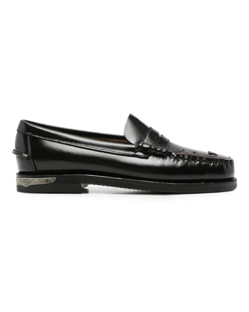 Sebago Dan Scarabeo Western-detail loafers - Schwarz Schwarz
