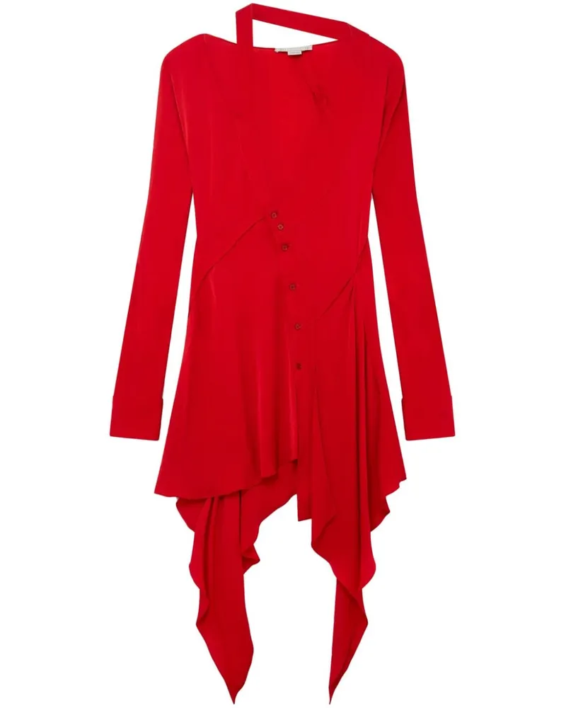 Stella McCartney Asymmetrisches Kleid mit Cut-Out - Rot Rot