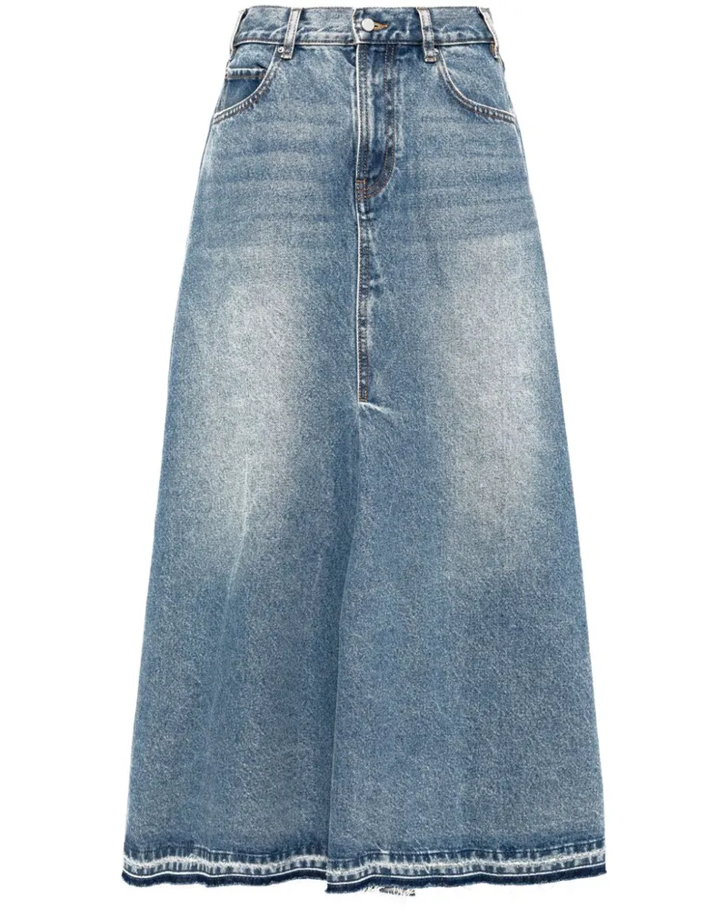 JNBY Jeansrock in Distressed-Optik - Blau Blau