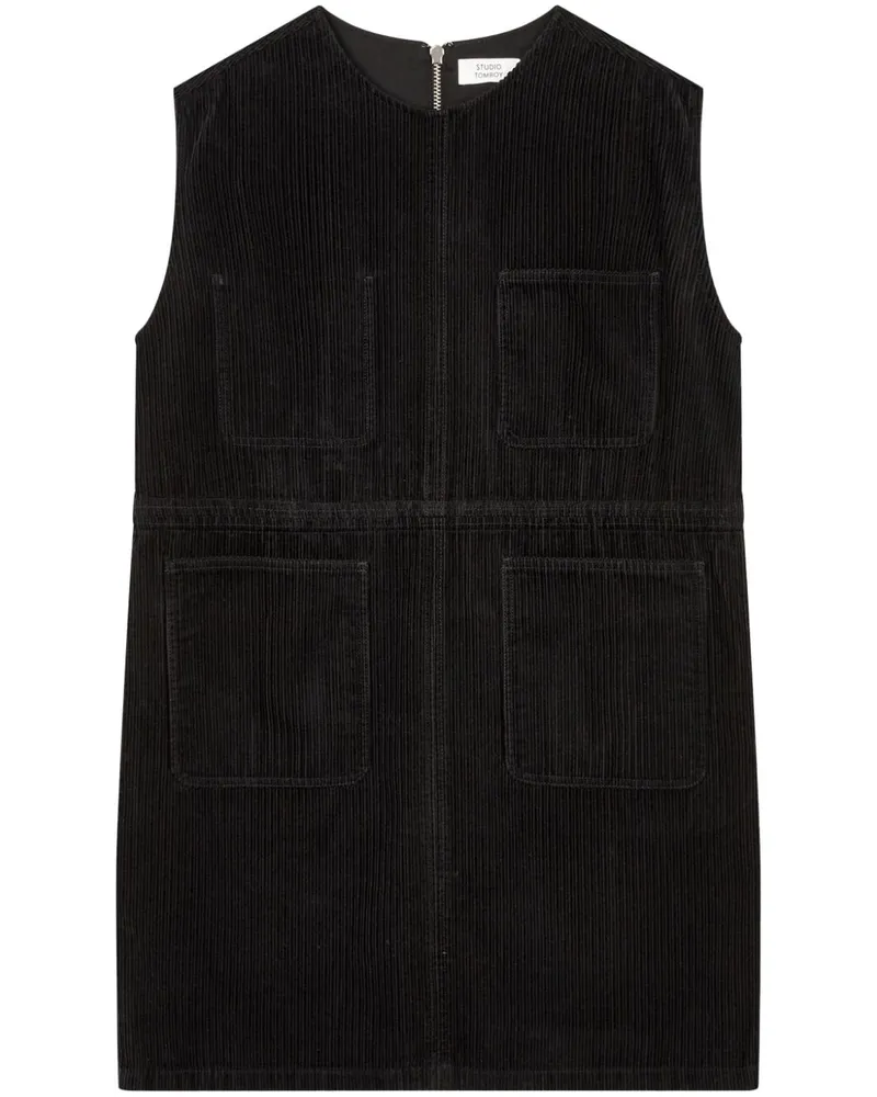 STUDIO TOMBOY Kleid aus Cord - Schwarz Schwarz