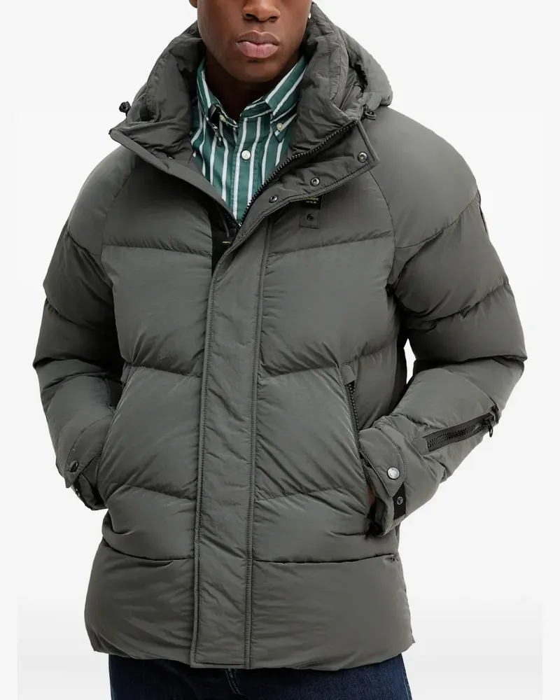 Blauer zip-fastening jacket - Grün Grün