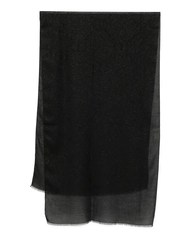 Twin-Set glitter-detail scarf - Schwarz Schwarz