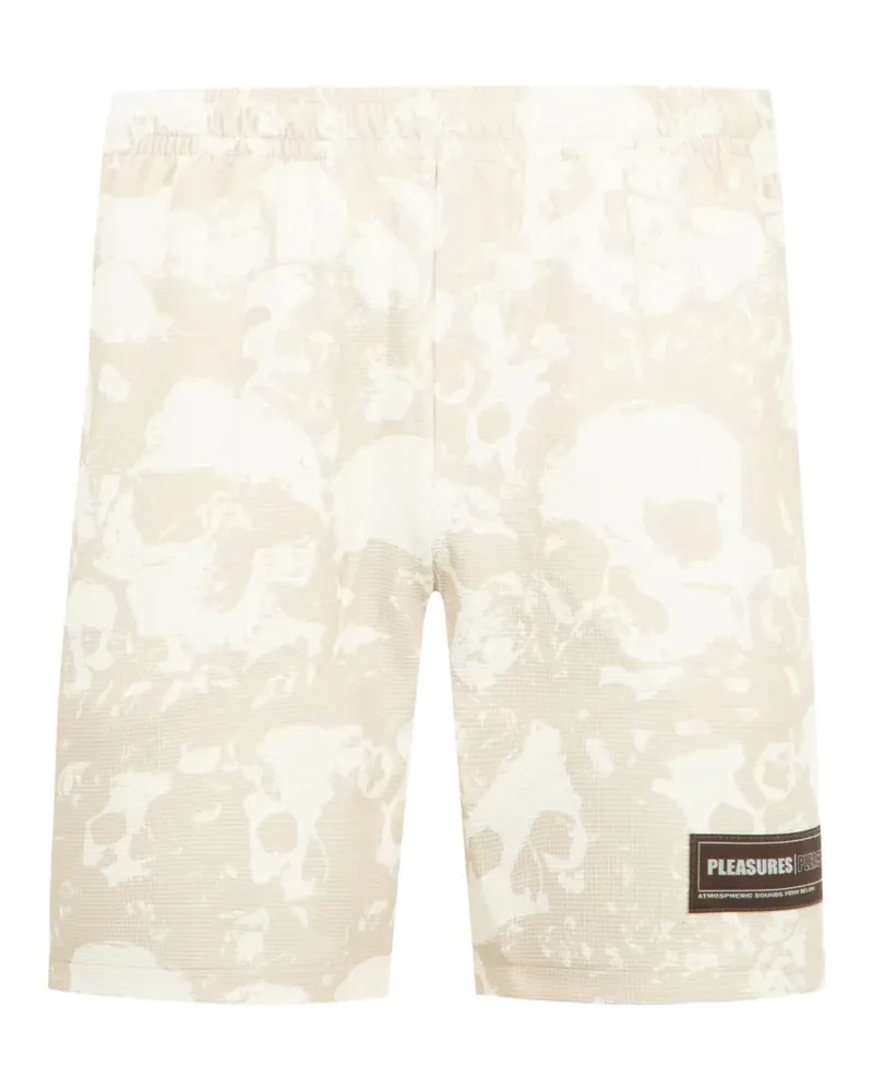PLEASURES Despair Shorts mit Totenkopf-Print - Nude Nude