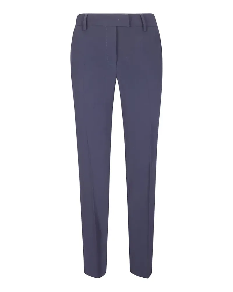 Alberto Biani pressed-crease trousers - Blau Blau