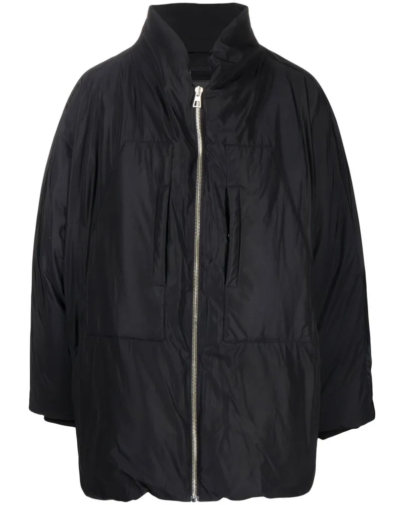 SONGZIO Gefütterte Space Neck Jacke - Schwarz Schwarz