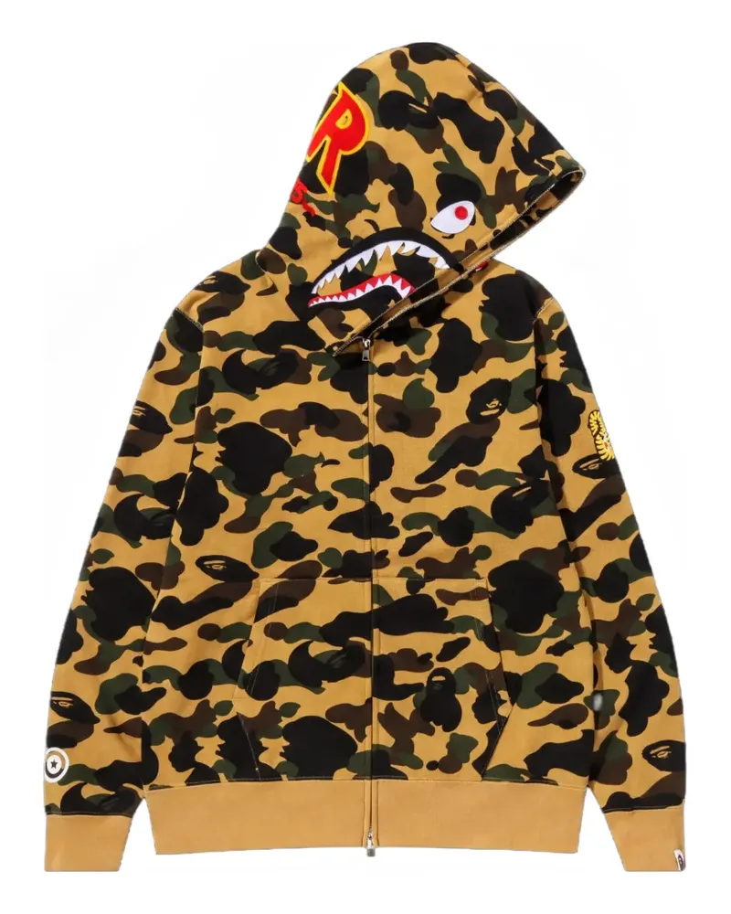 BAPE 1st Camo shark hoodie - Gelb Gelb