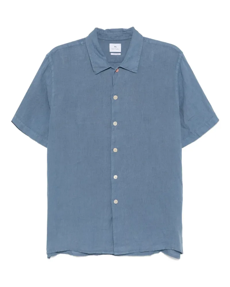 Paul Smith Hemd aus Leinen - Blau Blau